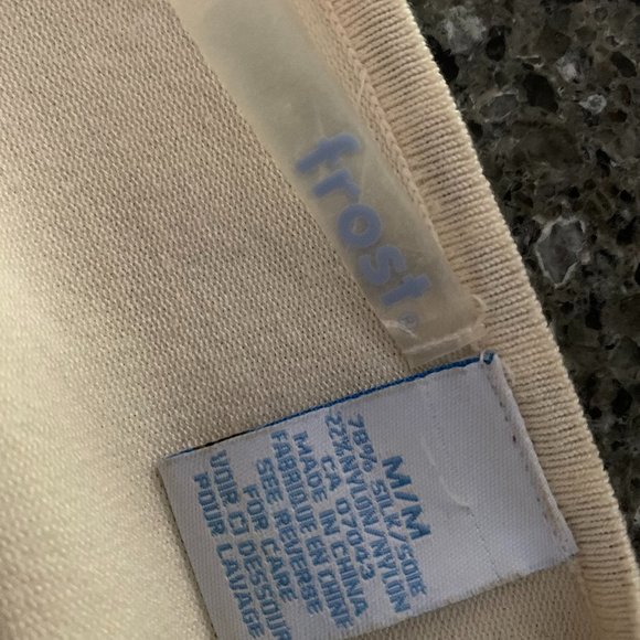 frost m 80% silk sweater off white & black - Picture 5 of 5